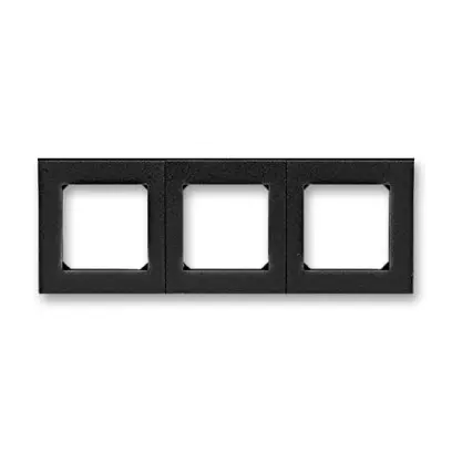 3901H-A05030 63  Rámeček pro elektroinstalační přístroje, trojnásobný, onyx / kouřová černá